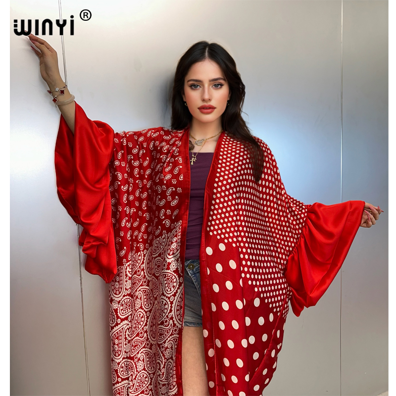 Cover Up Kaftan - WINYI Kimono de Verano para Fiesta,
