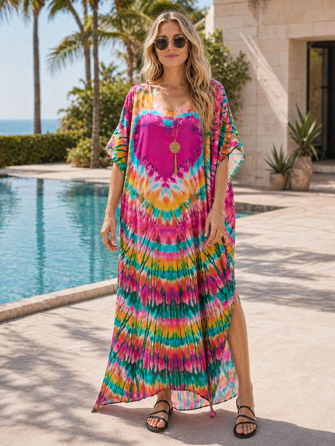 Vestido de playa tipo caftán c - Cover Up Kaftan reseña y precio