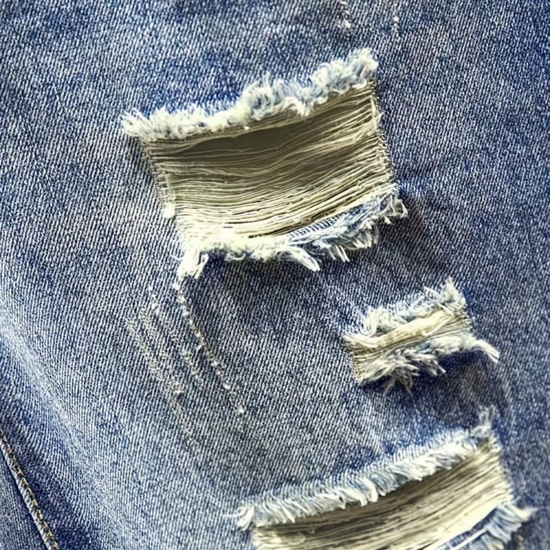 Pantalones Cortos de Mezclilla - Shorts Denim Frayed reseña y precio