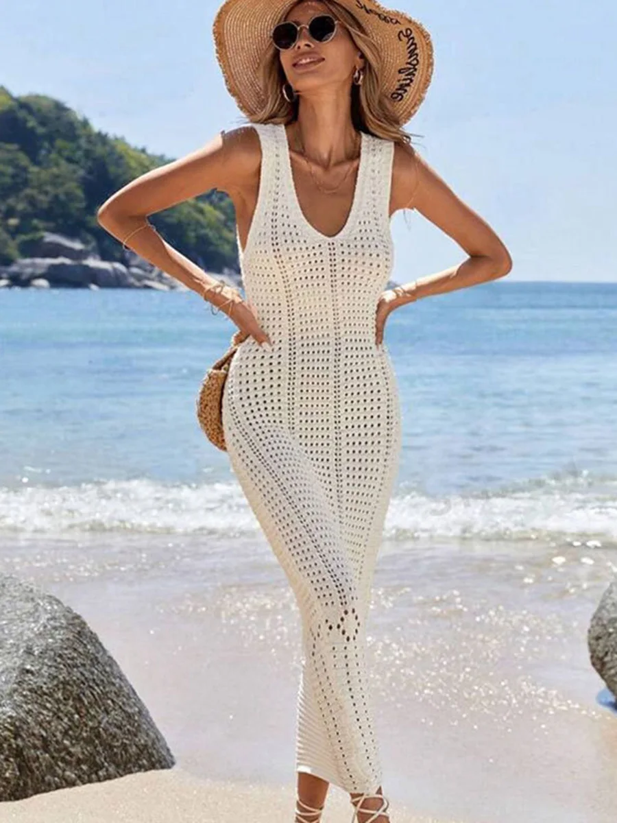 S - XL 2025 Túnica de punto de - Cover Up Kaftan reseña y precio