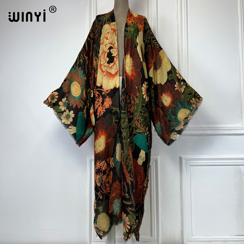 WINYI África Moda Verano Kimon - Cover Up Kaftan reseña y precio