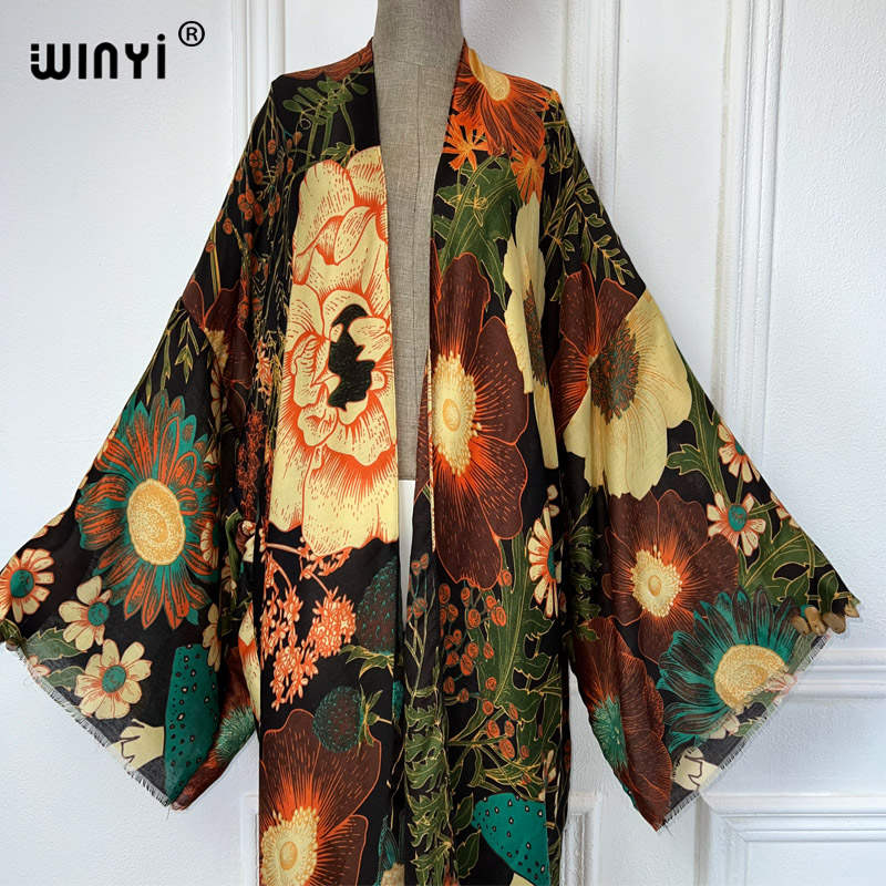 WINYI África Moda Verano Kimon - Cover Up Kaftan reseña y precio
