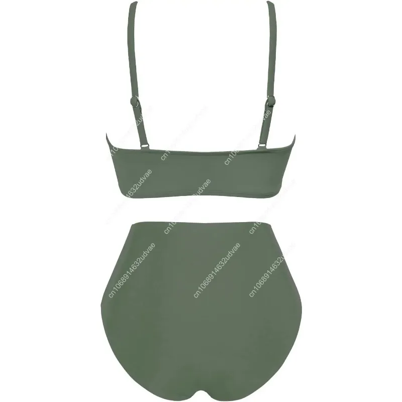 Conjunto de bikini de cintura  - Swimsuit Bikini Ruched reseña y precio