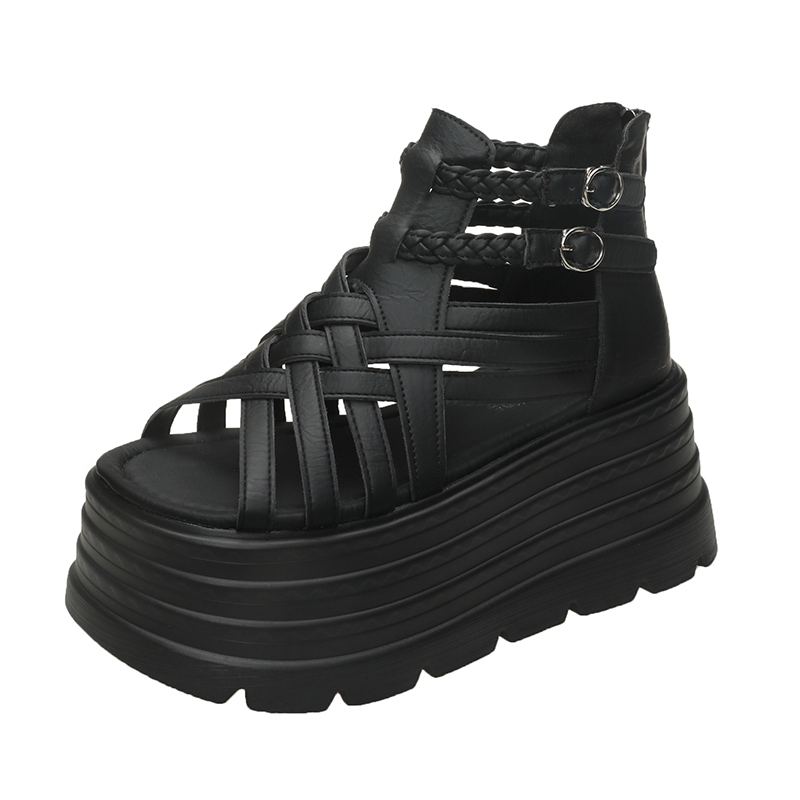 Sandalias de cuero de verano p - Wedge Espadrille Women reseña y precio