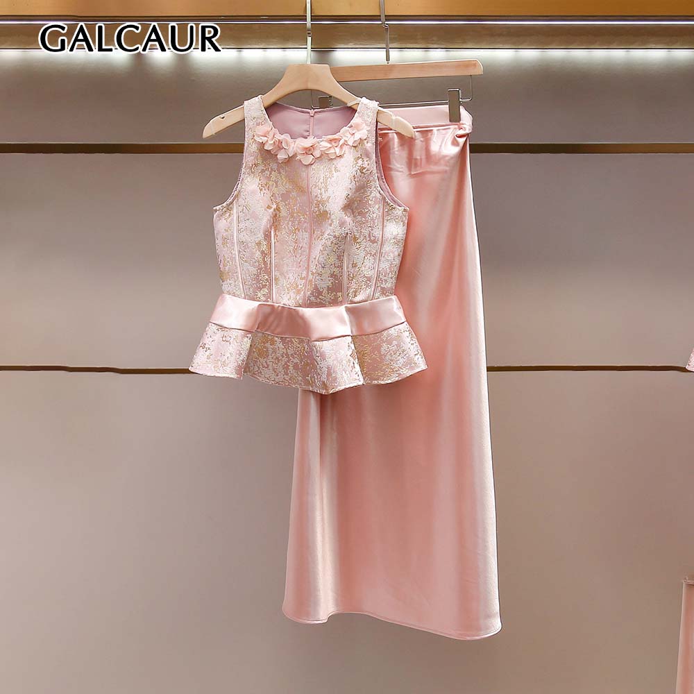 Conjuntos de Dos Piezas GALCAU - Midi Skirt Floral reseña y precio