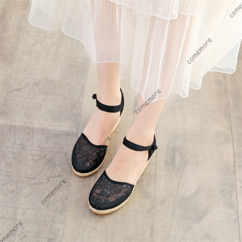 Sandalias de cuña de esparto c - Wedge Espadrille Women reseña y precio
