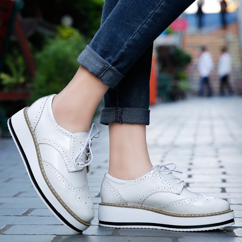 Mocasines de cuero con tacón g - Wedge Espadrille Women reseña y precio